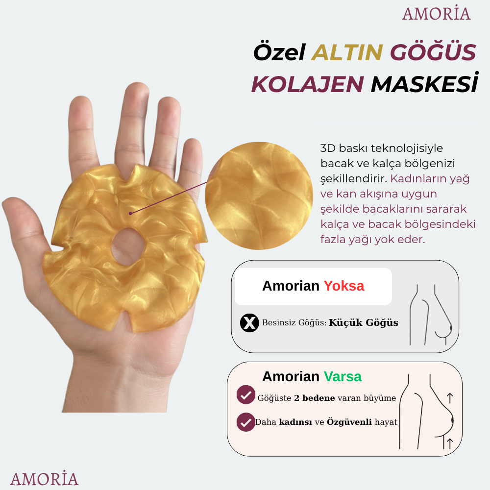 Amoria Gold Göğüs Kolajen Maskesi